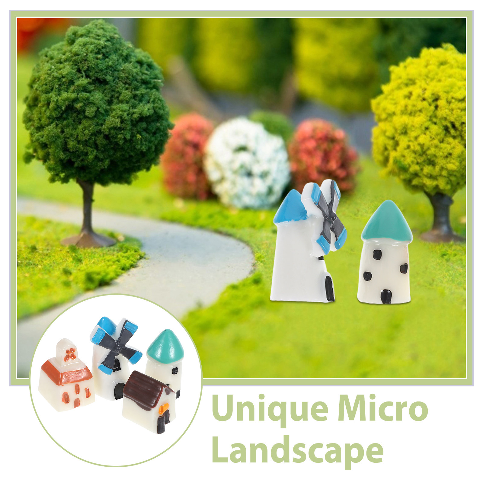 4 Adet Şirin Mini Peyzaj Reçin - Bonsai Garden Landscape Design incelemesi ve fiyatı