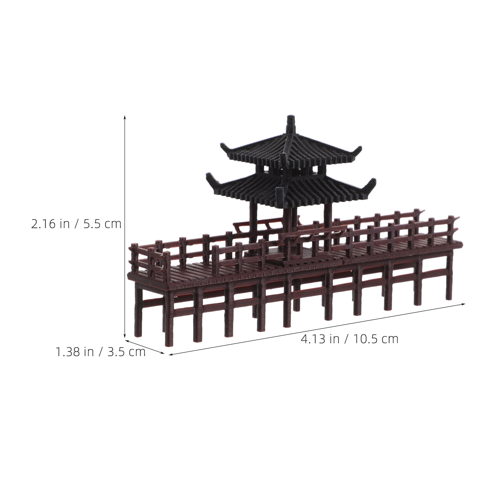 Minyatür Çin Pavilyonu Köprü S - Bonsai Garden Landscape Design incelemesi ve fiyatı