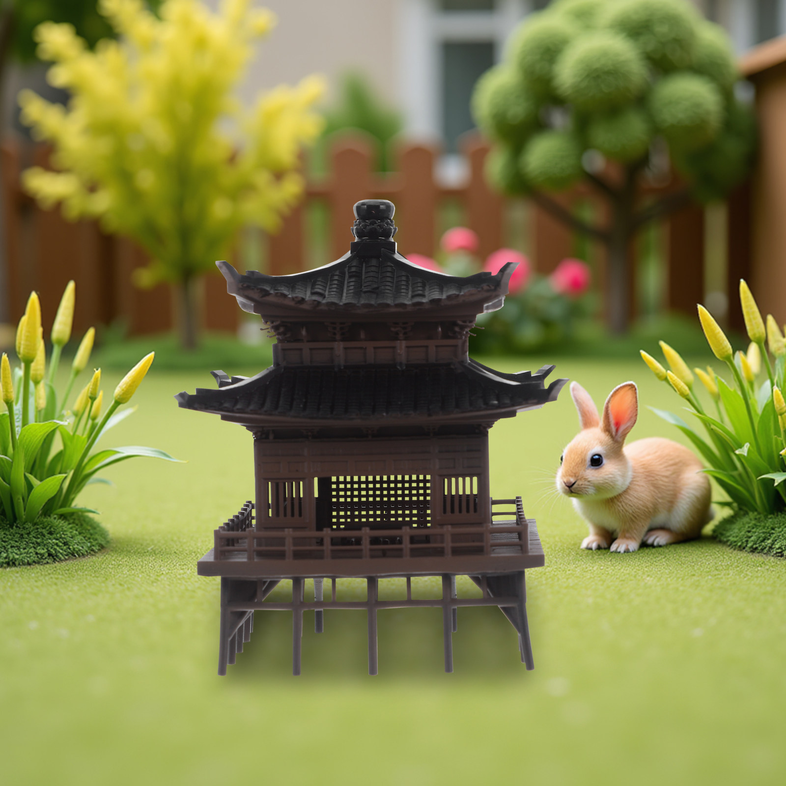 Minyatür Çin Pavilyonu, Süs Ba - Bonsai Garden Landscape Design incelemesi ve fiyatı