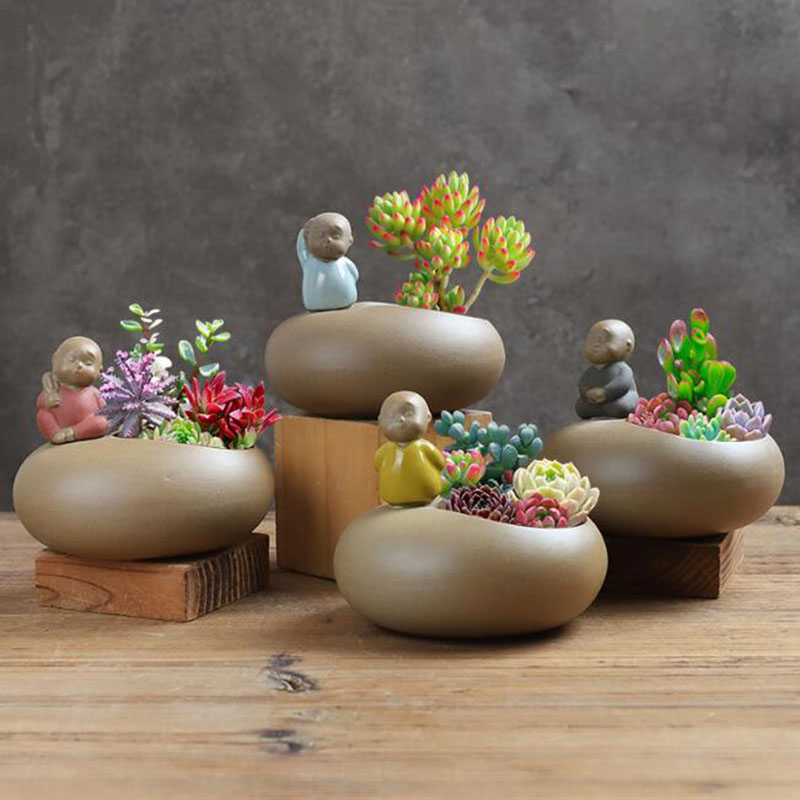 Çin Tarzı Retro Seramik Keşiş  - Bonsai Garden Art incelemesi ve fiyatı